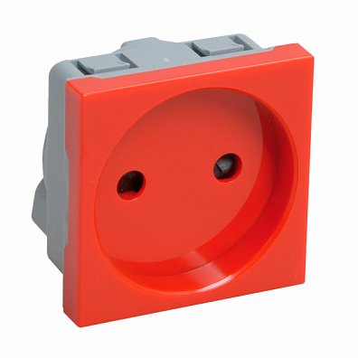 Электрическая розетка IEK (ИЭК) Праймер CKK-40D-RSK2-K04-K Красный