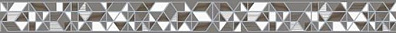 Бордюр Cersanit Polaris Серый 5x89,8