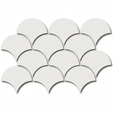 Мозаика 21965 Scale Fan Mosaic White 30x43 Equipe