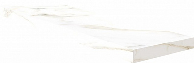 Ступень 66779 Calacatta Angolo Dx Grad. C. Retta Puro Lev. 33x120 Cerdomus
