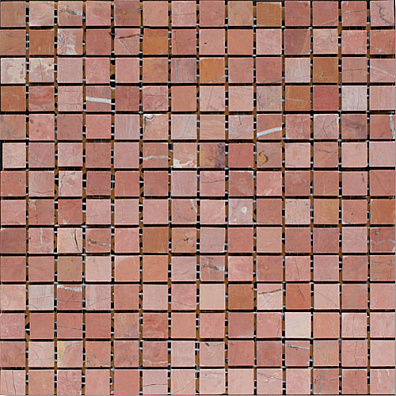 Мозаика Bertini Mosaic Marble Rojo Alcante (2x2) 30,5x30,5