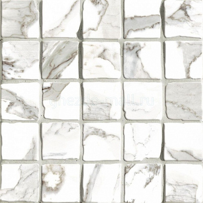 Мозаика G204020 Calacatta Mos 5x5 30x30 Vallelunga