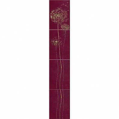Бордюр Atem Silk Oduvan розовый Pn 7x27.5
