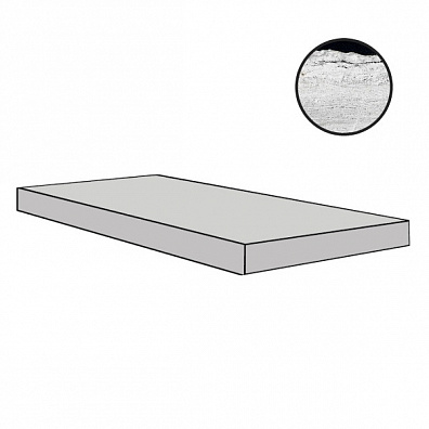 Ступень Floor Gres B and W Marble Flow Mat Gradino Dx 33x120 767436