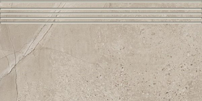 Ступень Kerranova Marble Trend Limestone с насечками 29.4x60 K-1005/LR