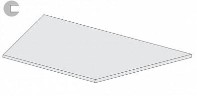 Ступень La Fabbrica Ca Foscari Gradone 40 Canapa Dx 20 mm Rett 40x120 94335