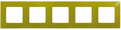 Рамка Legrand Etika 672545 Зеленый папоротник (5 постов)