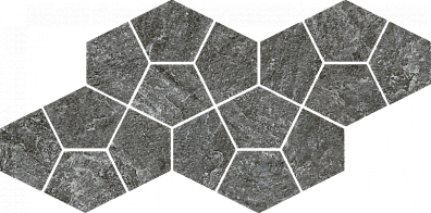 Мозаика Italon Magma Graphite Mosaico Prism 20.5x41.3 620110000248