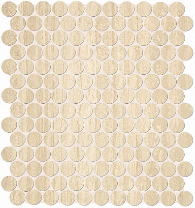 Мозаичный декор FAP Roma Travertino Round Mosaico 29,5x32,8