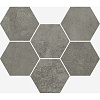 Мозаика Italon Terraviva Dark Hexagon 25x29 620110000110