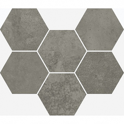 Мозаика Italon Terraviva Dark Hexagon 25x29 620110000110