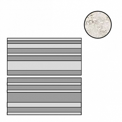Декор Casa Dolce Casa Plimatech White 02 9mm Mur 3D A+B 30x60 776729