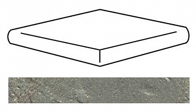 Ступень угловая Natucer D'Anticatto Muschio 33x33.4