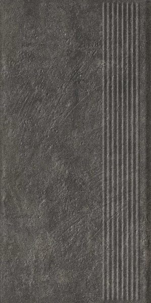 Ступень Paradyz Carrizo Basalt Stopnica Prosta Struktura Mat 30x60