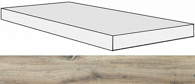 Ступень 756113 Planches Miel Angolo Gradino DX/SX 40x120x3 Rex Ceramiche