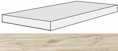 Ступень 756107 Planches Amande Angolo Gradino SX 40x120x3 Rex Ceramiche