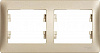 Рамка Schneider Electric Glossa GSL000402 Титан (2 поста) — фото1