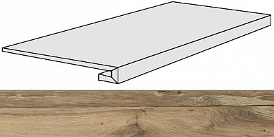 Ступень 756100 Planches Noisette Gradino 40x120x3 Rex Ceramiche