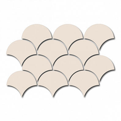 Мозаика 21966 Scale Fan Mosaic Cream 30x43 Equipe