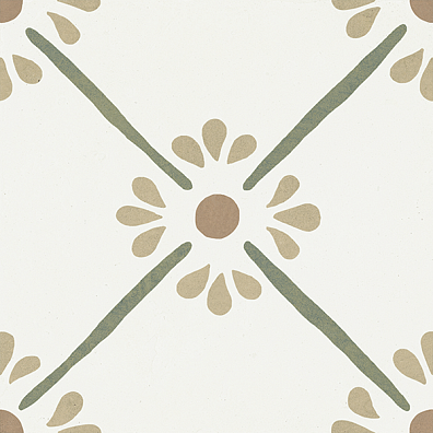 Керамогранит Harmony Provenza Green Flower 22.3x22.3 37788