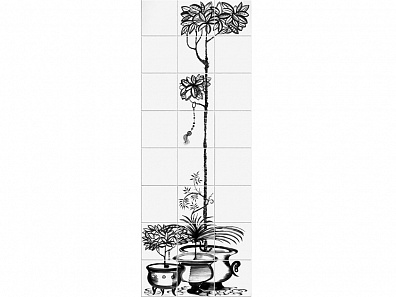 Панно Bardelli Cuban Black 60x160 (1 сет=13 шт) cuban black 5