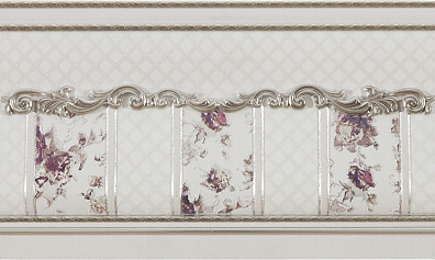 Бордюр El Molino Vivaldi Plata-Bone Zocalo 15x25