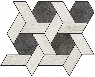 Мозаика La Fabbrica IL Cerreto Dec Champagne Black 26x30 MOSCP06