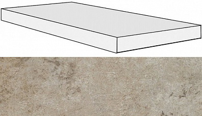 Ступень 742257 La Roche Ecru Ang.Gradino DX 33x120x3 Rex Ceramiche