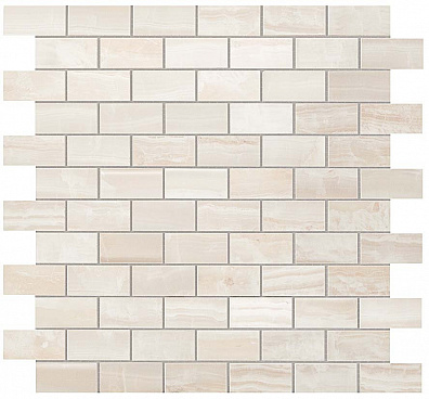 Мозаика настенная 600110000202 Supernova Onyx Pure White Brick Mosaic 30.5x30.5 Atlas Concorde Russia