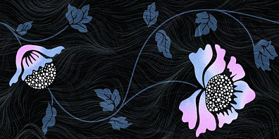 Декор Нефрит Болеро Цветы 25x50