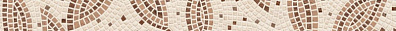 Бордюр Golden Tile Travertine Mosaic 3x40