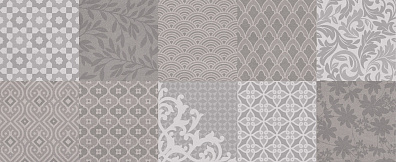 Плитка Golden Tile Osaka Pattern Серый 20x50 настенная 522161