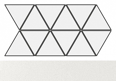 Мозаика 24242 Scale Triangolo Mosaic White Matt 22.5x45 Equipe