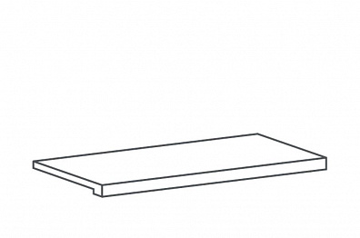 Ступень Porcelanosa Rodano Acero Ant. Huella Tecnica Esq De 31.6x120 P16301491