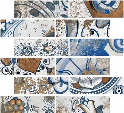 Мозаика Del Conca Vignoni Mosaico Castiglione 30x30 n071352