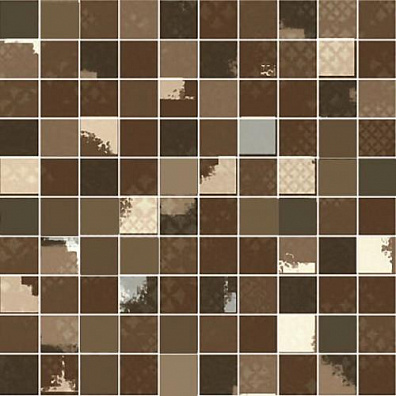 Мозаика Mos.Luce Lustro Moka 40% MLQMMO 25x25 Brennero