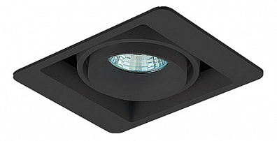 Встраиваемый светильник Donolux DL18615 DL18615/01WW-SQ Shiny black/Black