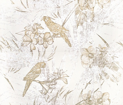 Панно 532003 Natural Decoro Tropical Modulo A+C White 64x75 Roberto Cavalli