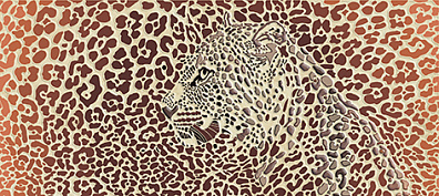Декор Cersanit Gerbera Многоцветный сафари леопард 20x44