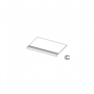 Ступень La Fabbrica Storm Gradino Bordo Grip Sand 20 mm R11 Costa Retta 30x60 117516