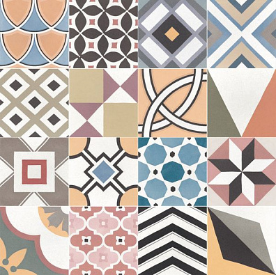 Керамогранит 22104 Caprice Deco Patchwork Colours 20x20 Equipe