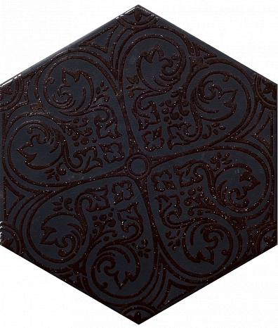Керамогранит Equipe 20463 Hexatile Venice Negro 17.5x20
