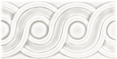 Бордюр Adex Modernista Relieve Clasico C-C Blanco 7,5x15