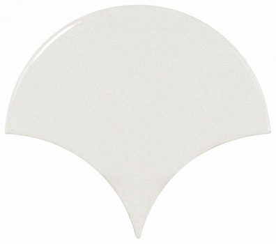 Настенная плитка 21968 Scale Fan White 10.6х12 Equipe
