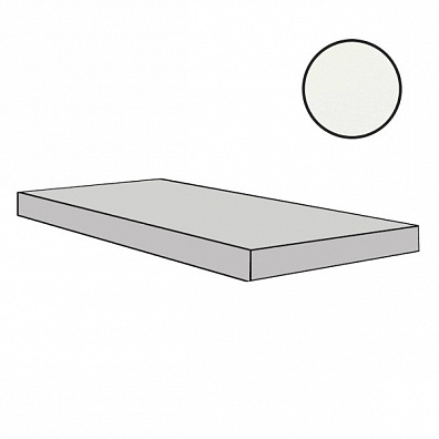 Ступень Floor Gres B and W Marble White Mat Gradino Dx 33x120 767430