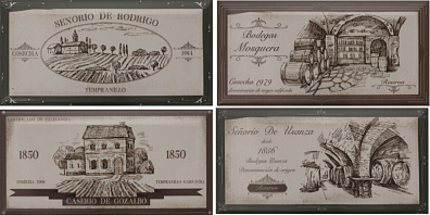 Декор Fabresa Eclectic Hueso Wine Labels D 10x20