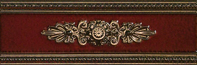Бордюр Vallelunga Lirica Bordeaux Listello Decorato 10x30