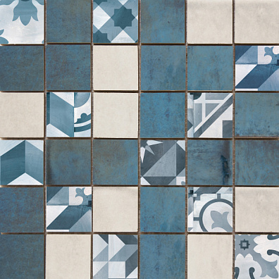 Мозаичный декор Cifre Ceramica Montblanc Mosaico Blue 30x30