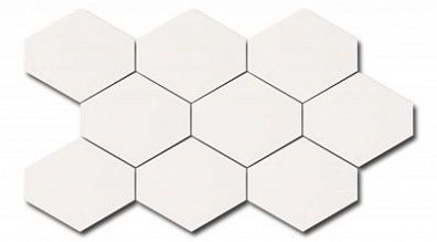 Мозаика 24255 Scale Benzene Mosaic White 25.5x44 Equipe
