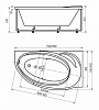 Акриловая ванна с гидромассажем и аэромассажем Акватек Бетта 170 см, с фронтальным экраном, L — фото2